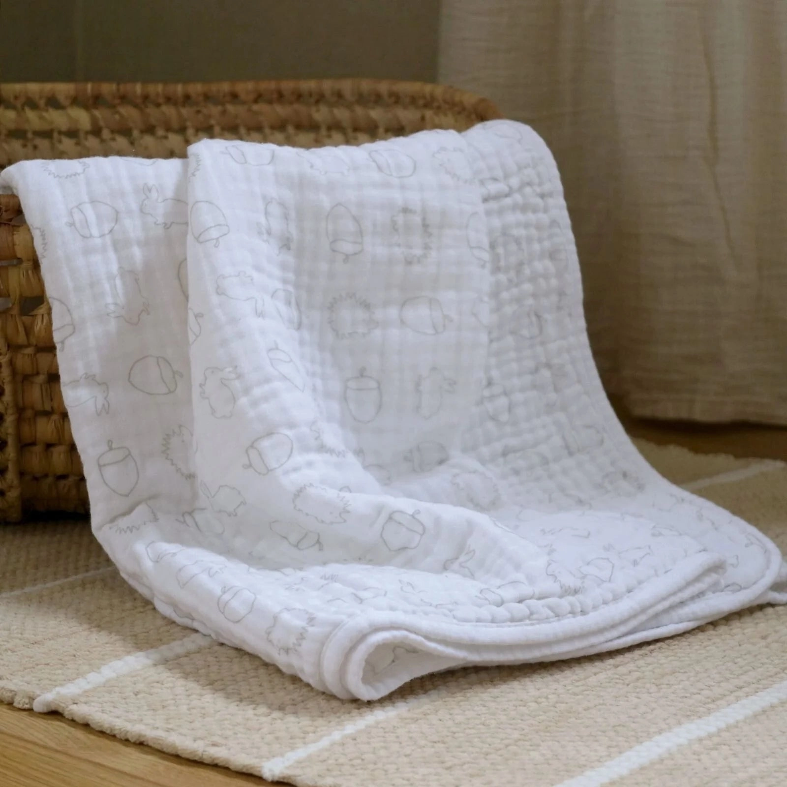 MuslinZ Muslin Blanket 120cm  - Woodland