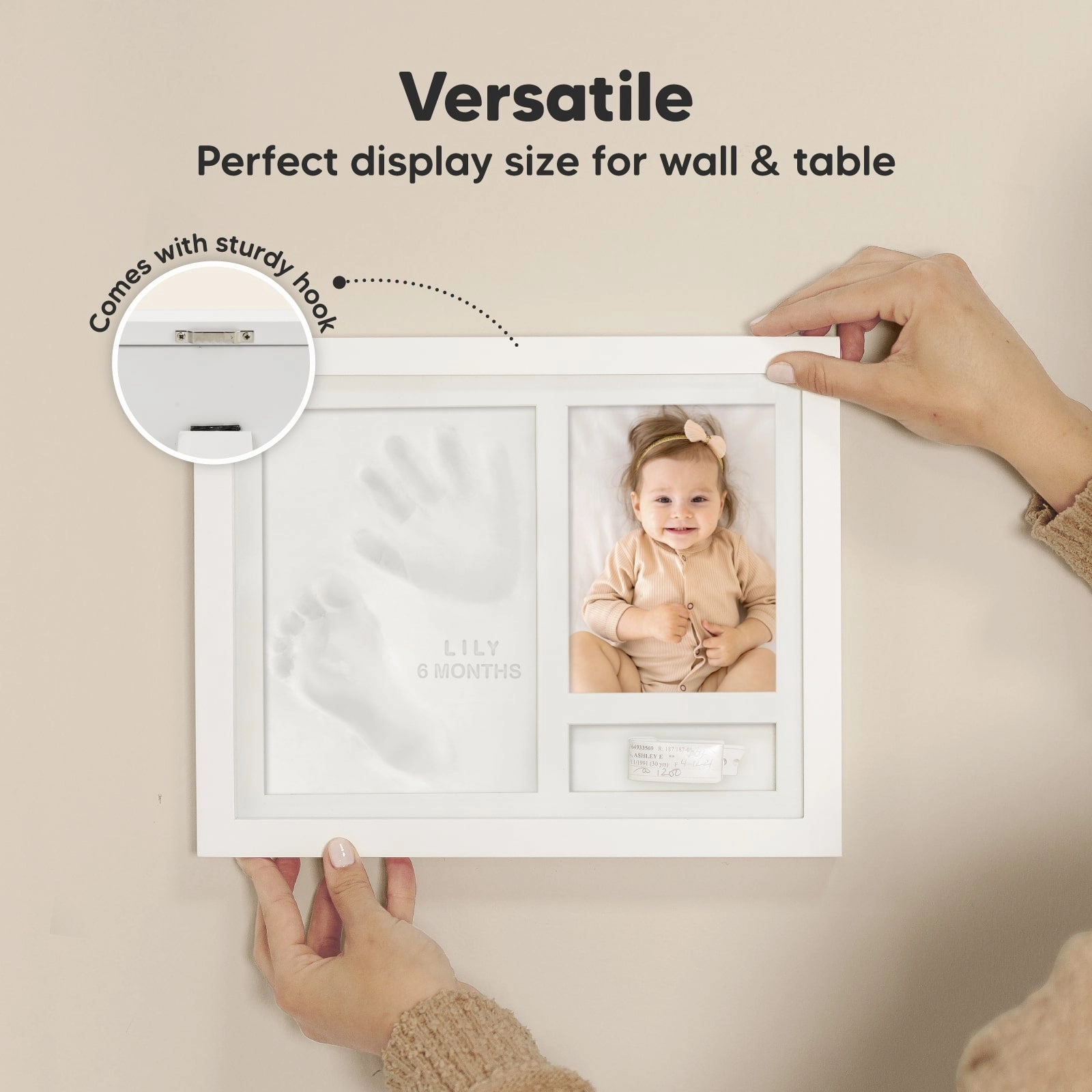 Noel Baby Handprint & Footprint Keepsake Frame
