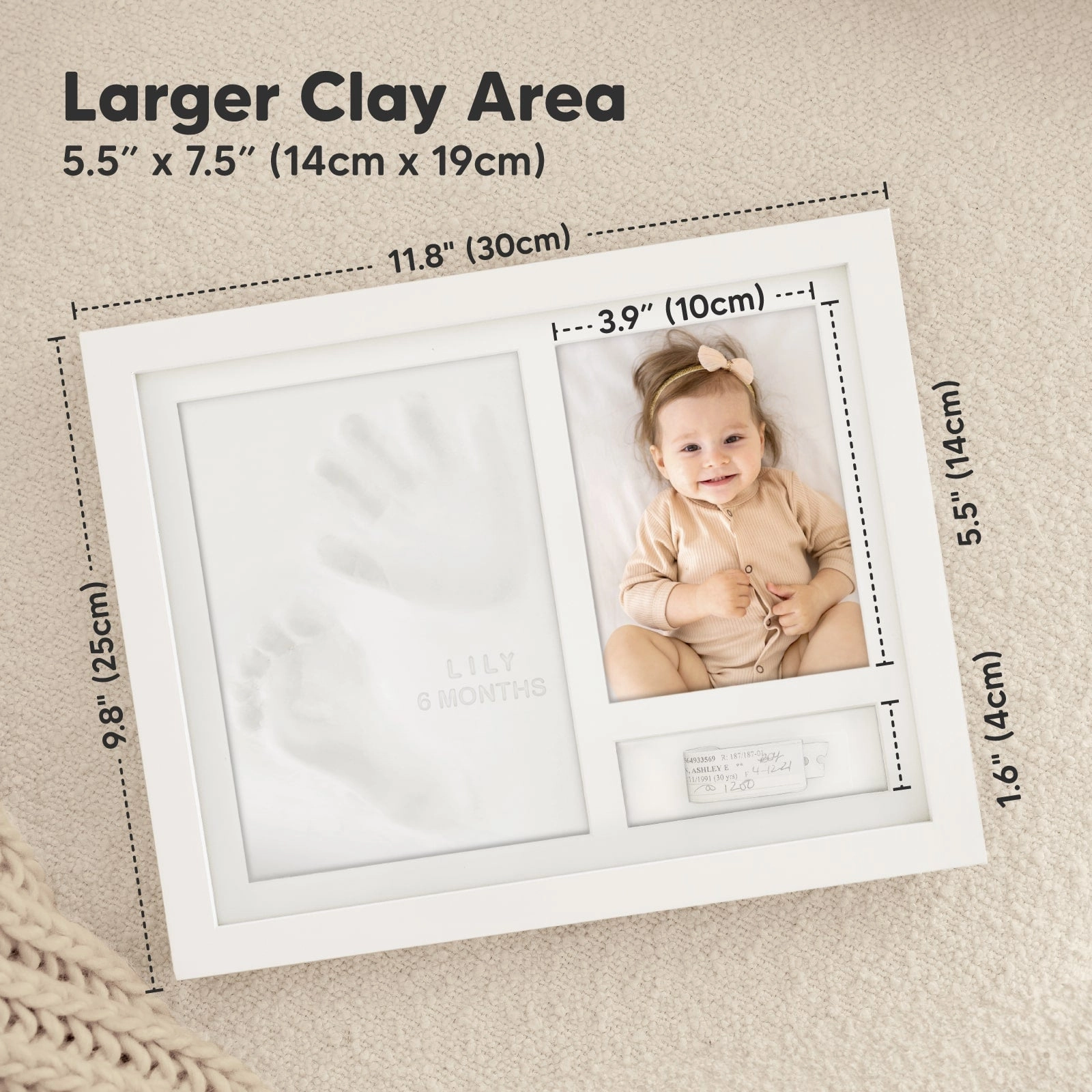 Noel Baby Handprint & Footprint Keepsake Frame