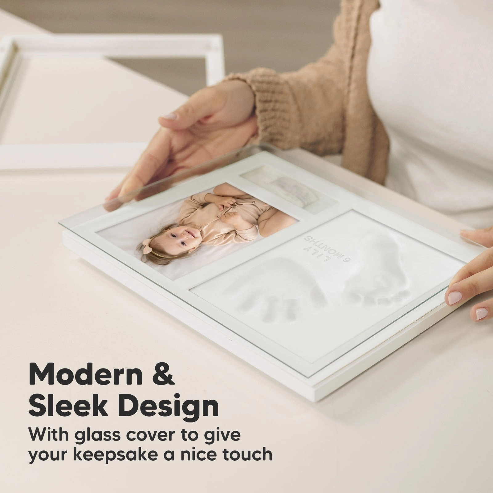 Noel Baby Handprint & Footprint Keepsake Frame