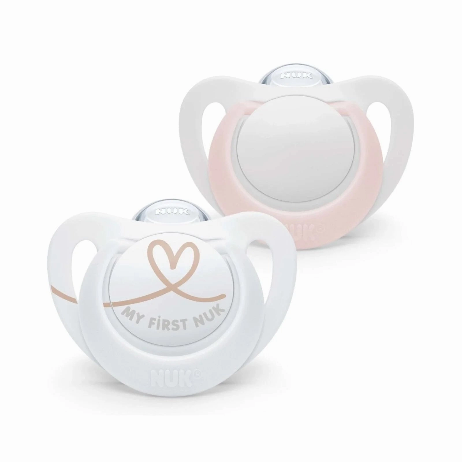 NUK Star Soother 0-2 months Pack of 2 - Pink