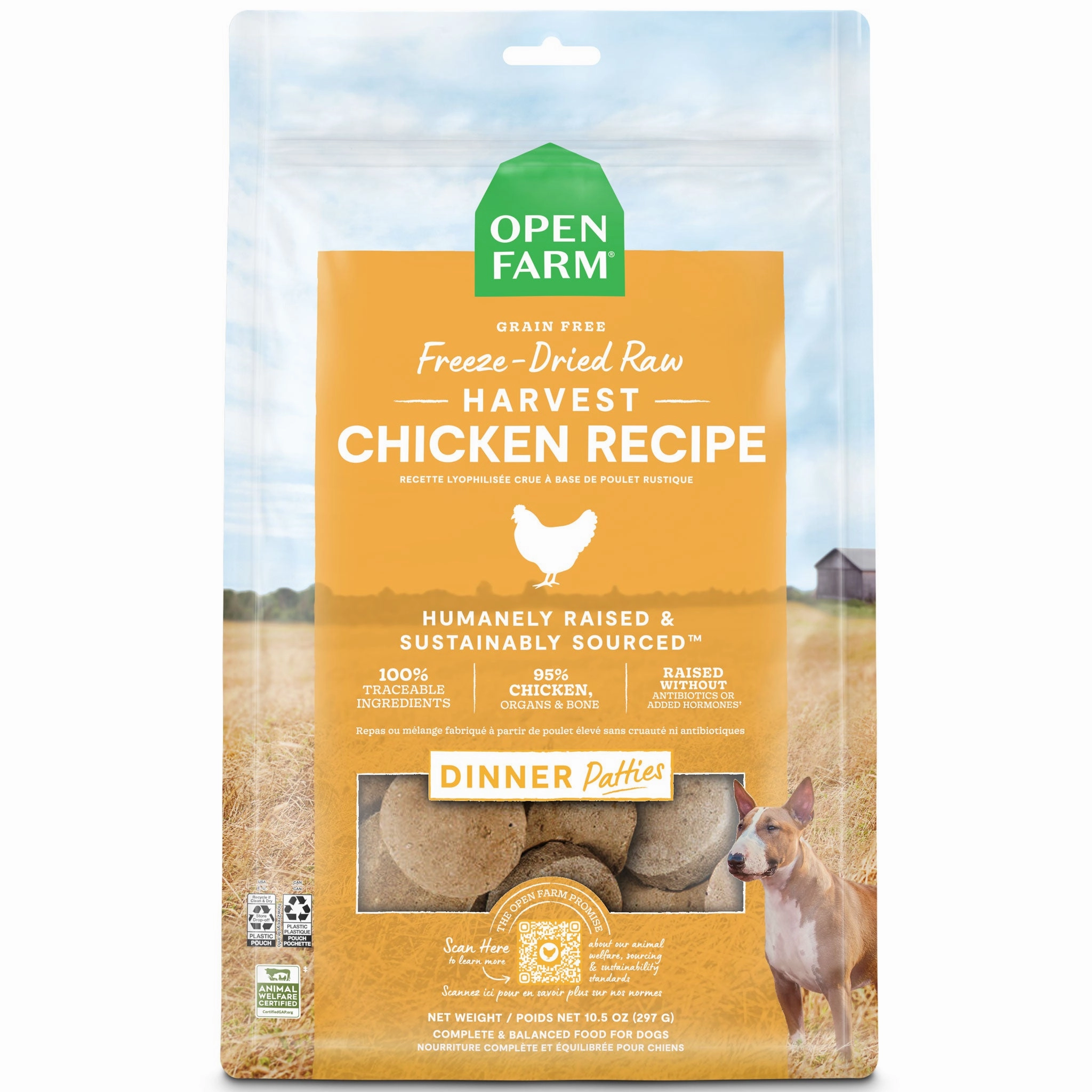 Open Farm Freeze-Dried Patties Chicken Dog Food