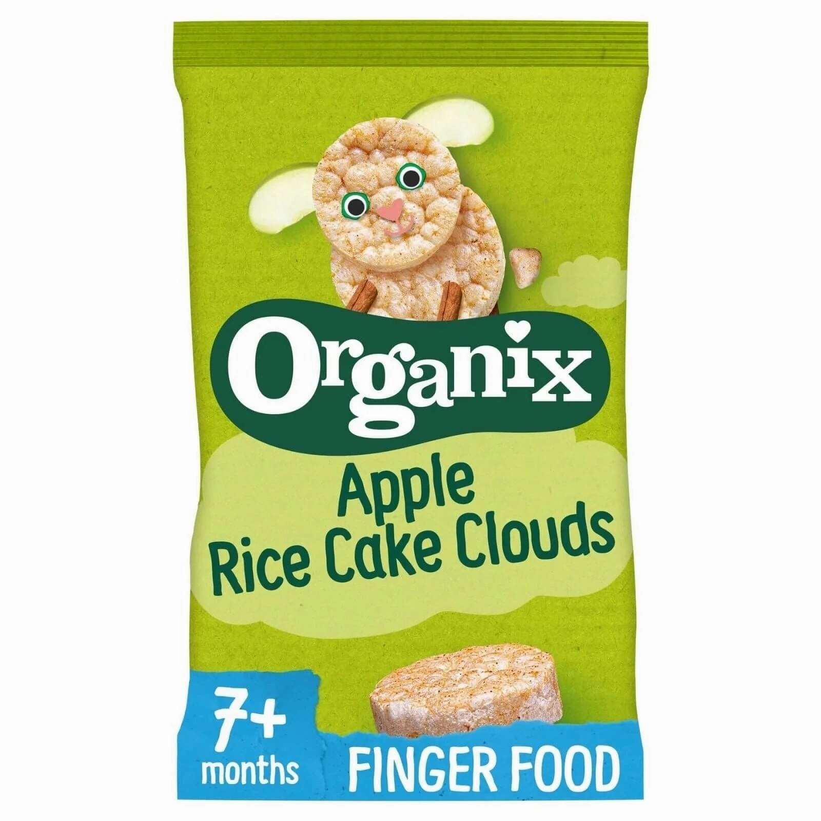 Organix Apple Rice Cake Clouds 7  months 40g