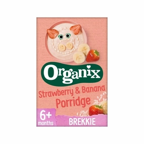 Organix Strawberry & Banana Porridge 6  months 120g