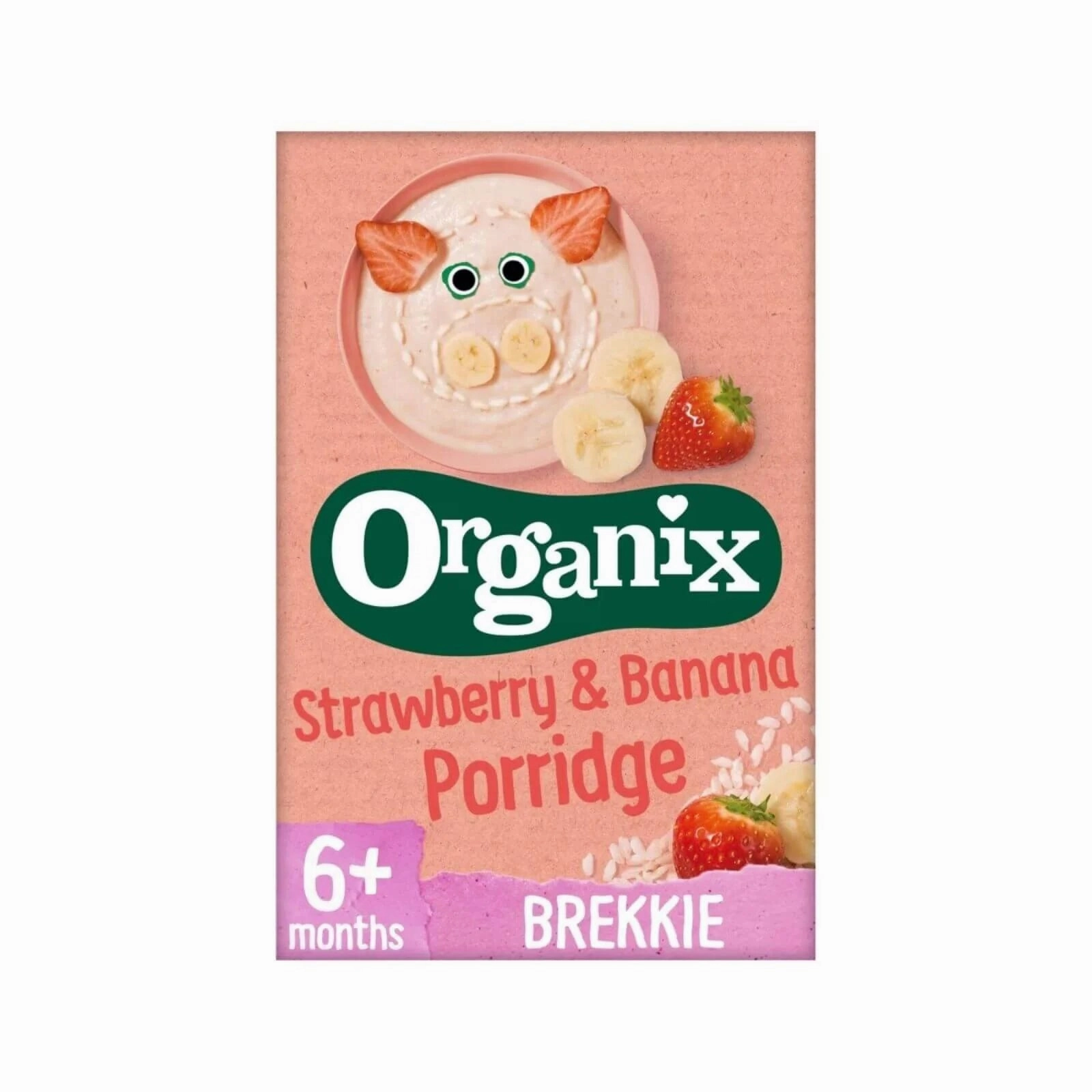 Organix Strawberry & Banana Porridge 6  months 120g