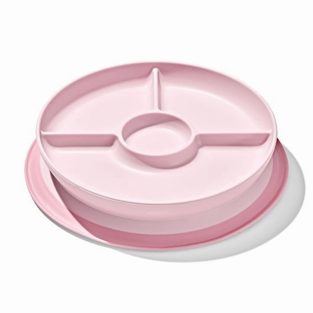 OXO Tot Stick & Stay Suction Divided Plate Blossom