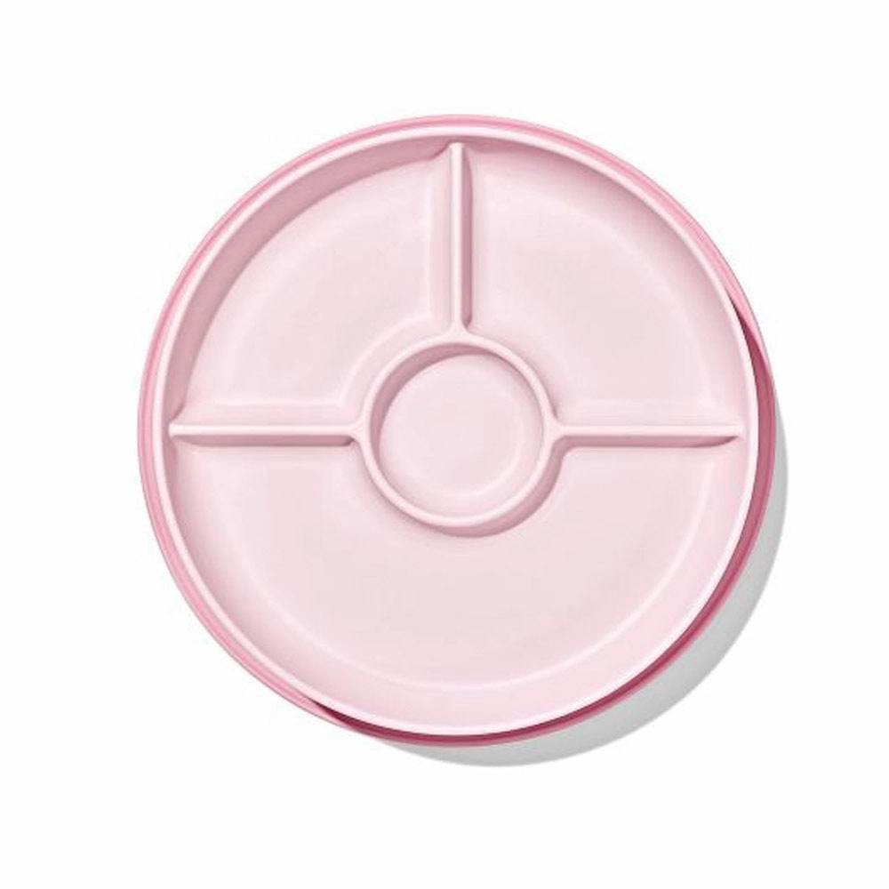 OXO Tot Stick & Stay Suction Divided Plate Blossom