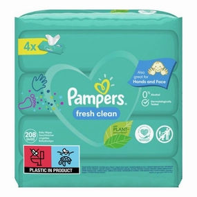 Pampers Baby Wipes Scented 4x52s