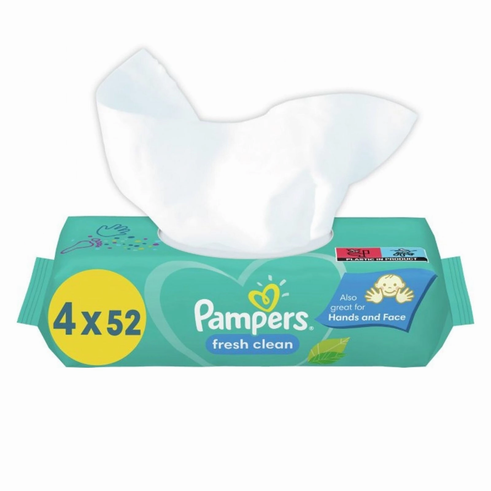Pampers Baby Wipes Scented 4x52s