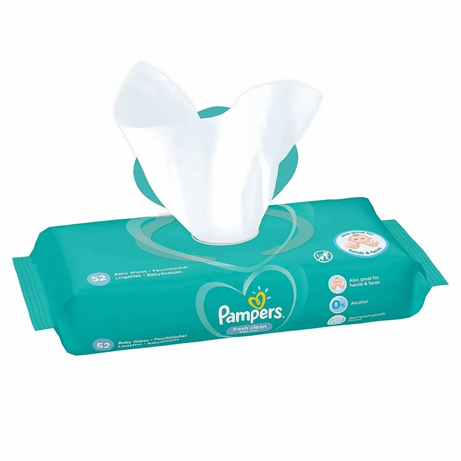 Pampers Baby Wipes Scented 52s