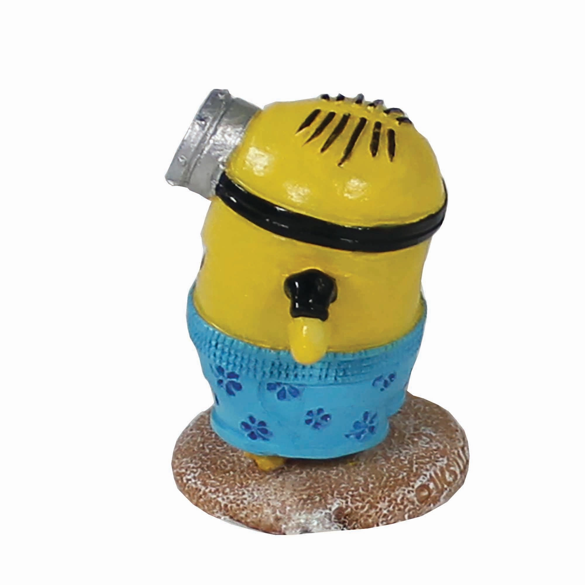 Penn-Plax Minions Officially Licensed Fish Tank and Aquarium Ornament – Beach Buddy Stuart - Small