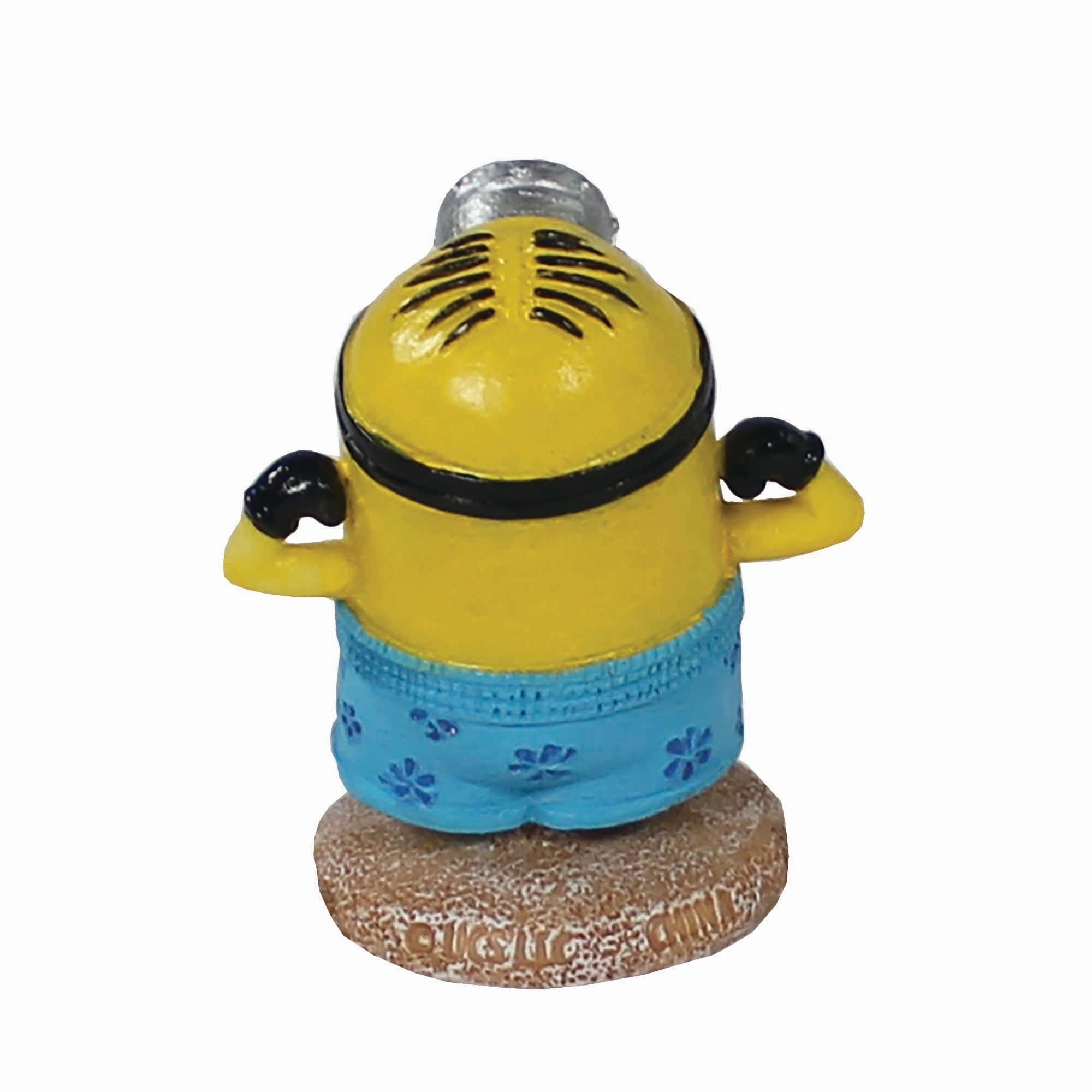 Penn-Plax Minions Officially Licensed Fish Tank and Aquarium Ornament – Beach Buddy Stuart - Small