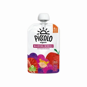 Piccolo Organic Blushing Berries Pear & Banana 4  months 100g