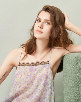 Pressed Petals Straight Neck Cami