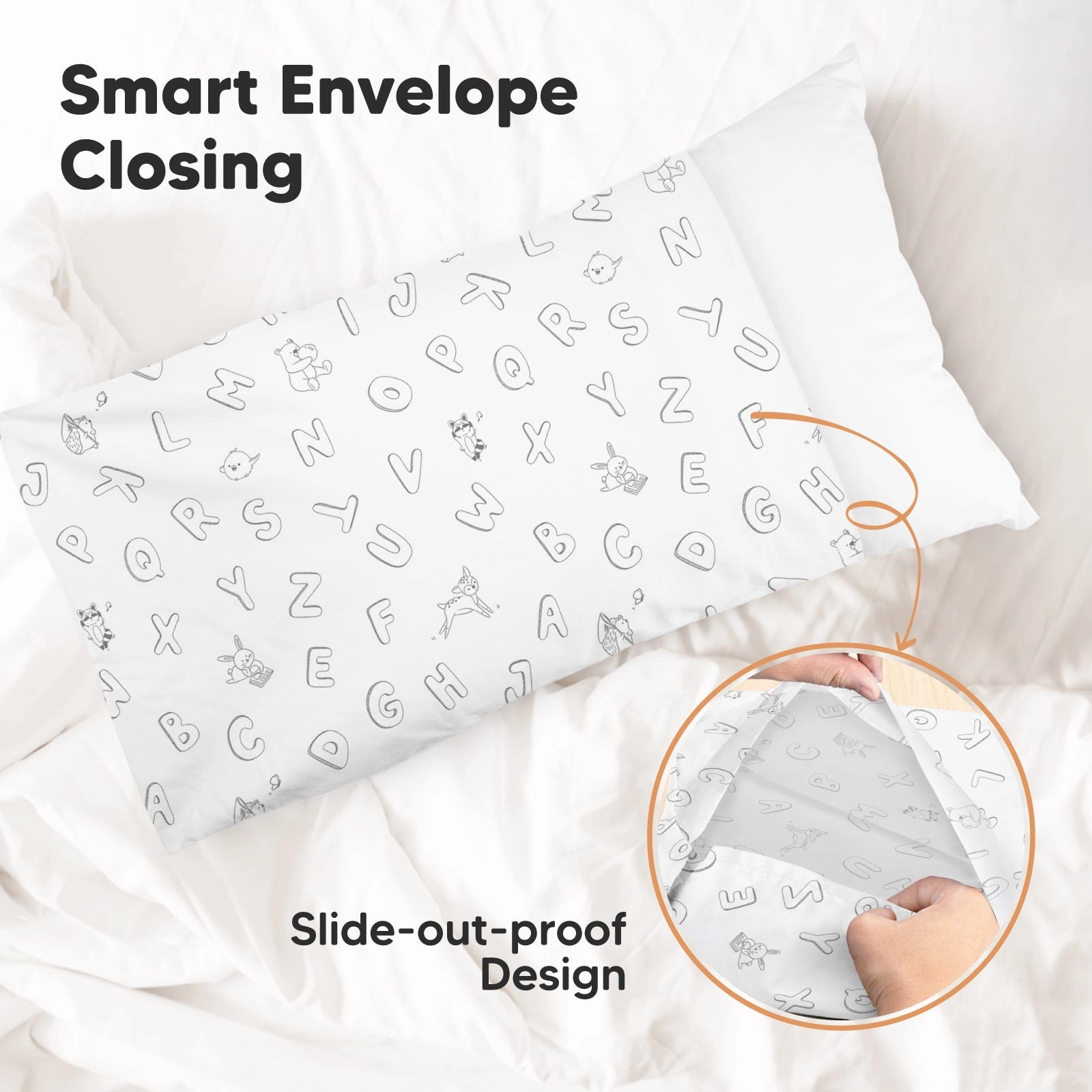 Printed Toddler Pillowcase 13X18" (ABC Land)