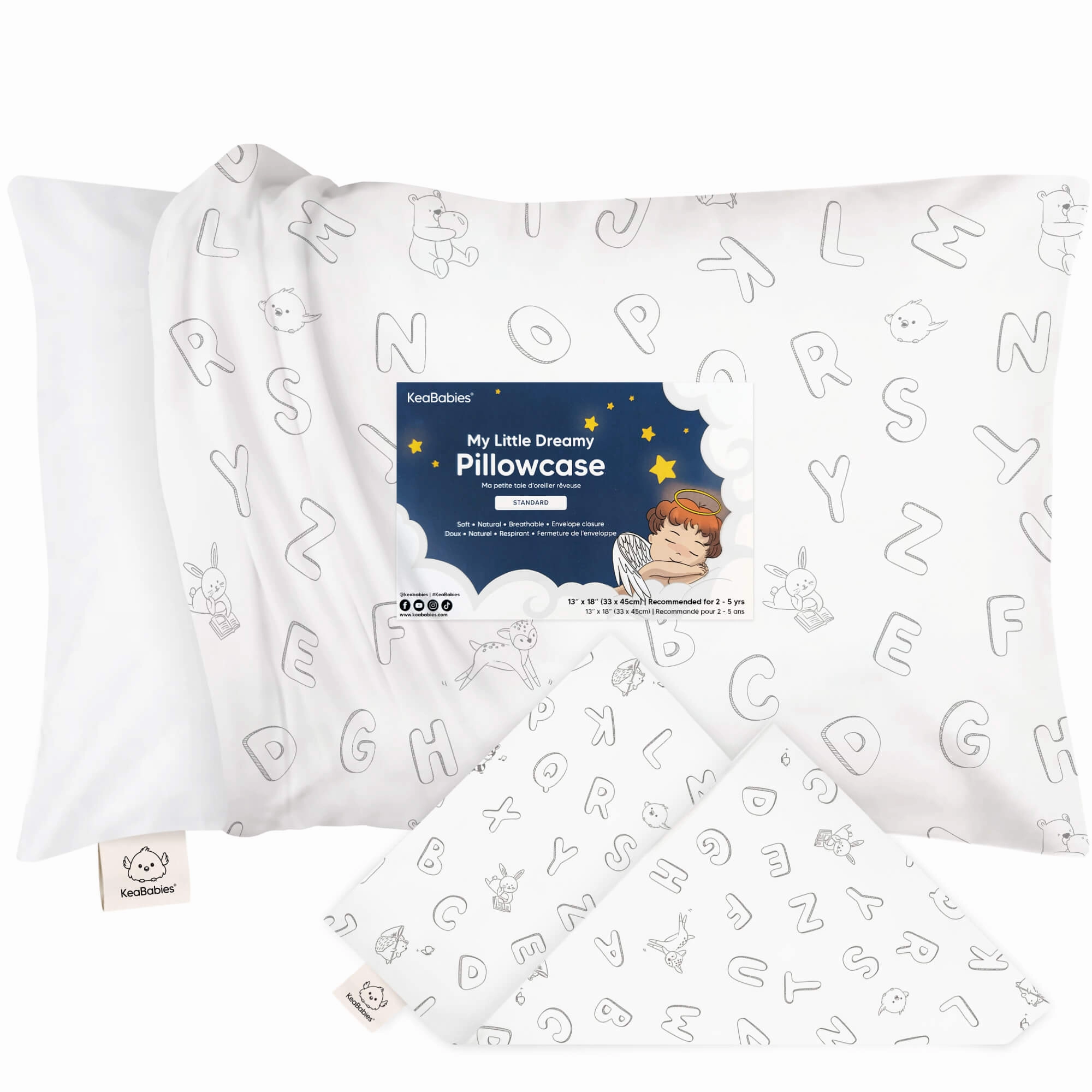 Printed Toddler Pillowcase 13X18" (ABC Land)