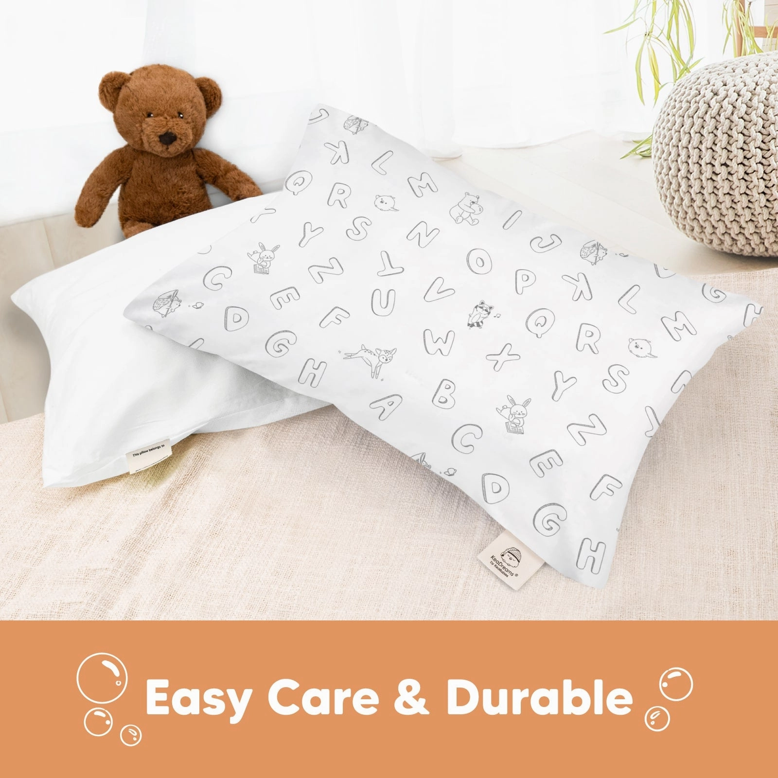 Printed Toddler Pillowcase 13X18" (ABC Land)