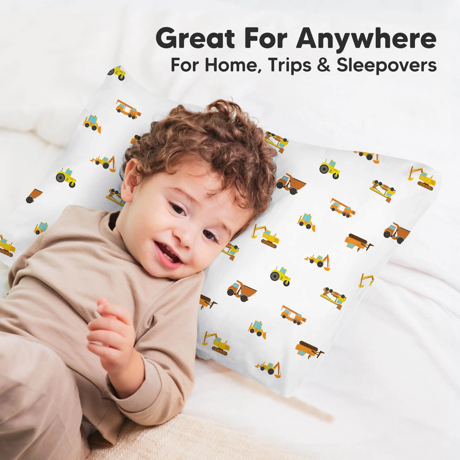 Printed Toddler Pillowcase 13X18" (Construction)