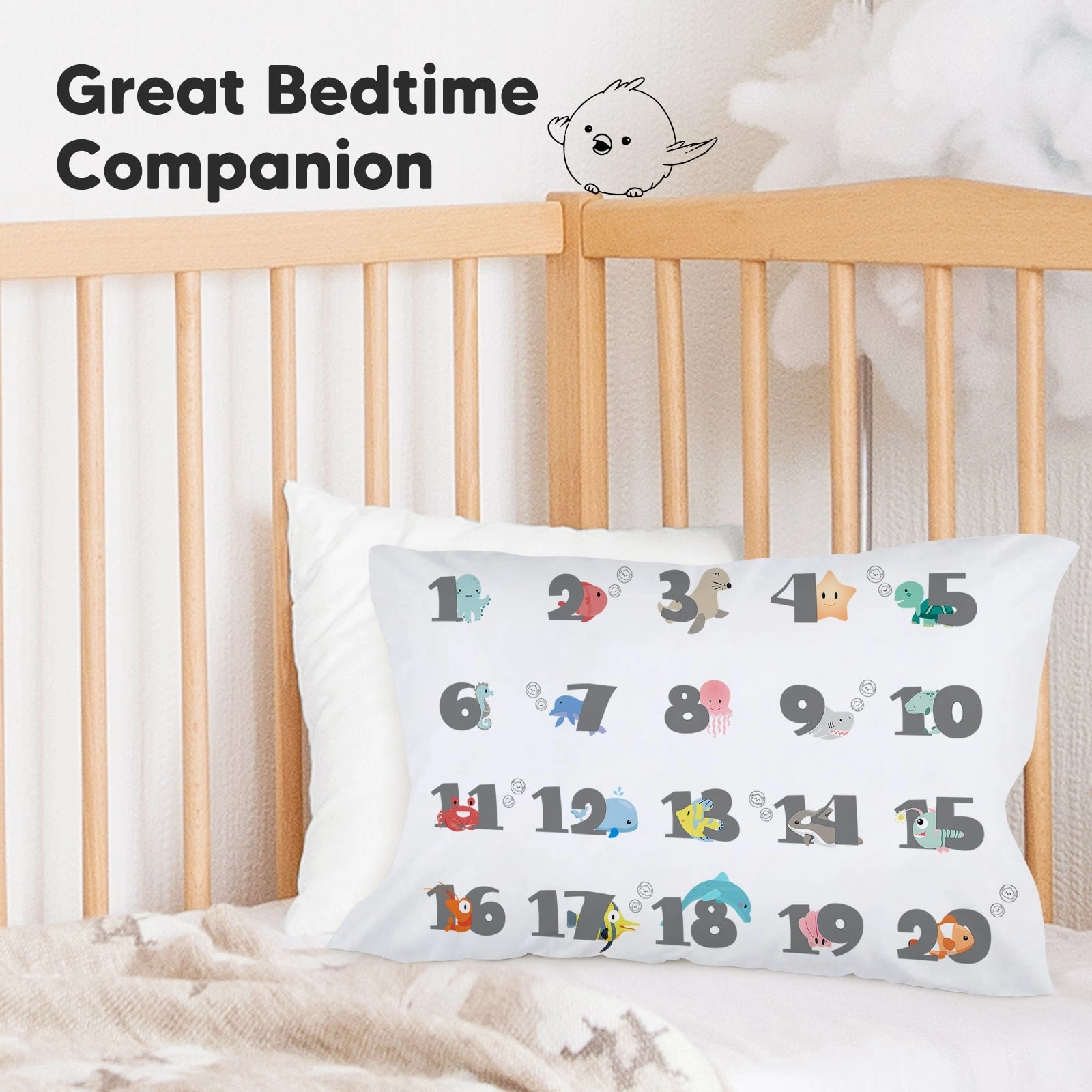 Printed Toddler Pillowcase 13X18" (Kea123)