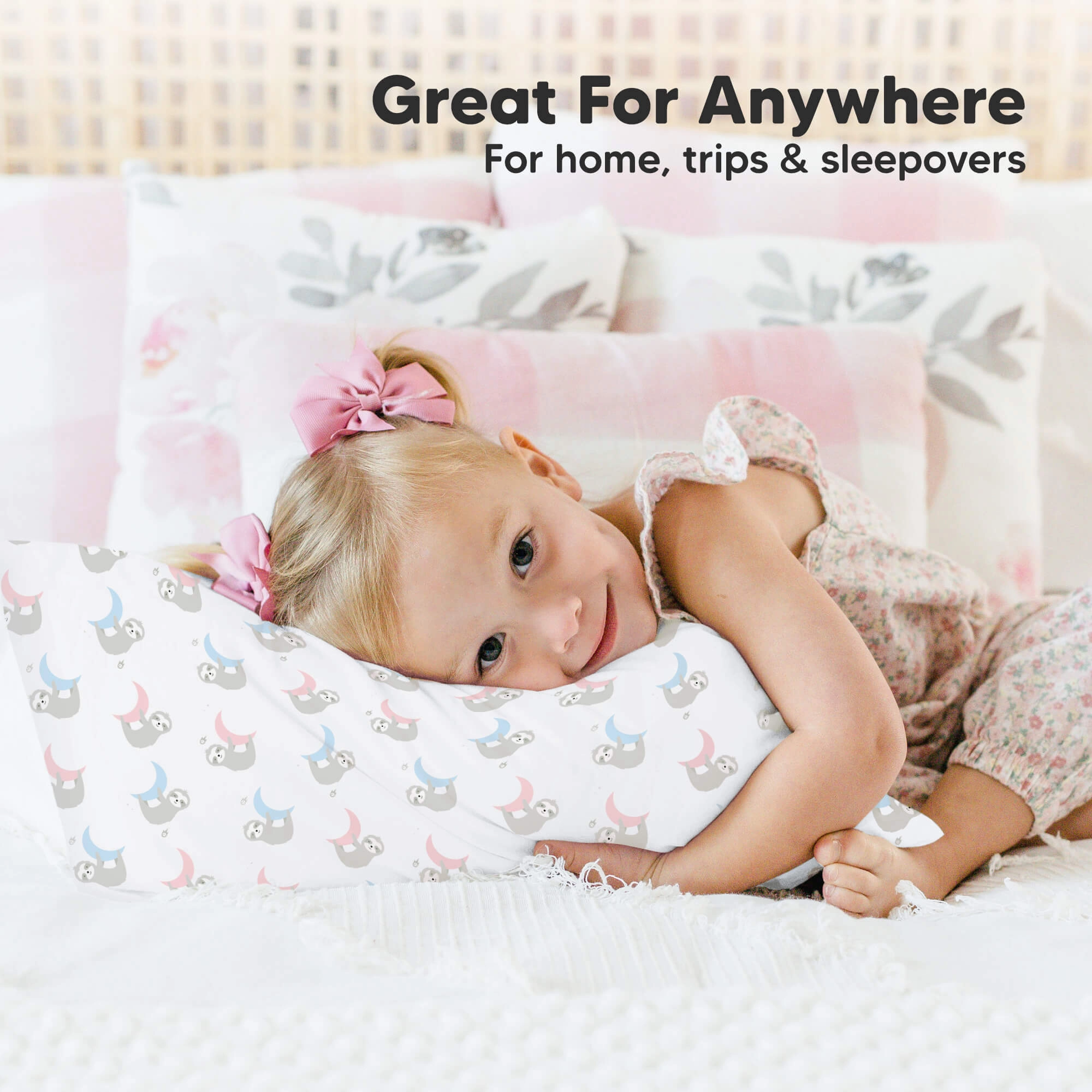 Printed Toddler Pillowcase 13X18" (Moon Sloth)