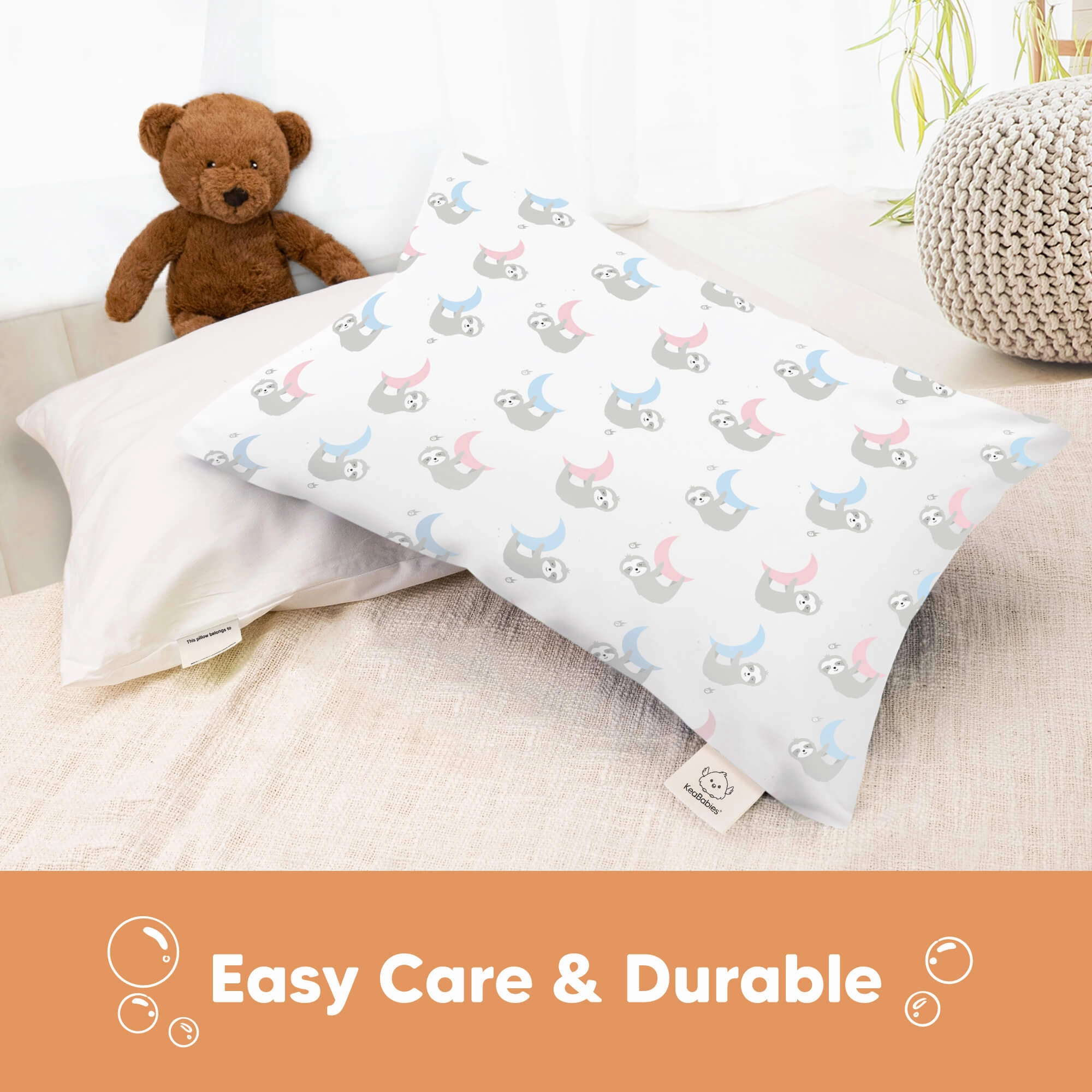 Printed Toddler Pillowcase 13X18" (Moon Sloth)