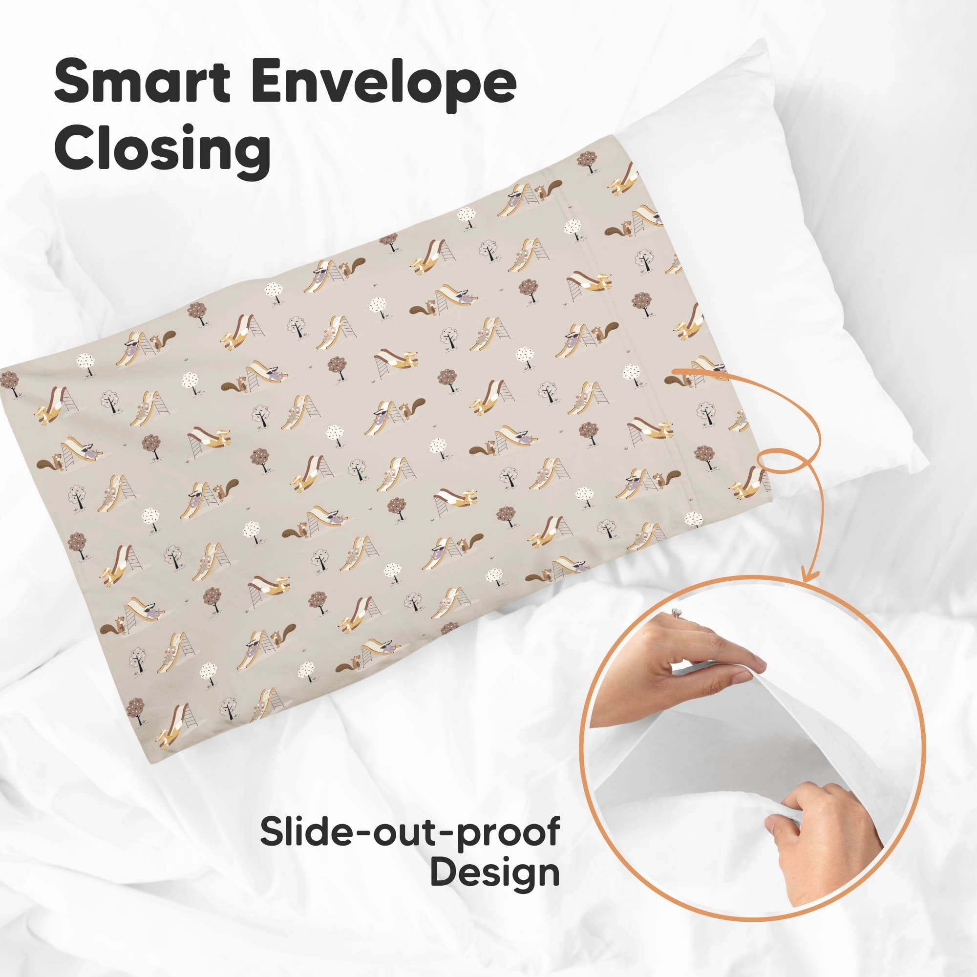 Printed Toddler Pillowcase 13X18" (Play Park)