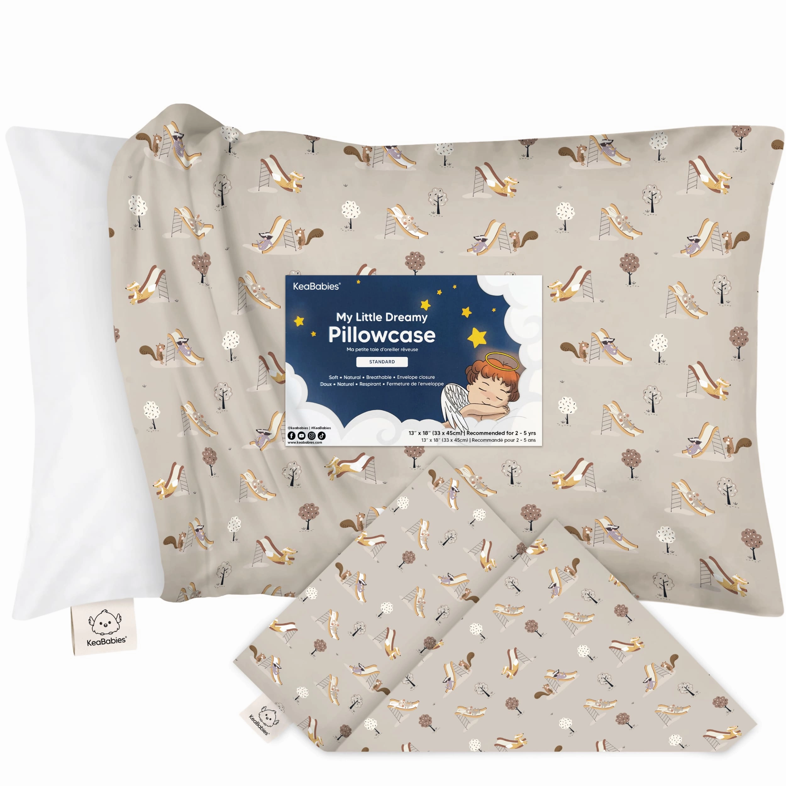 Printed Toddler Pillowcase 13X18" (Play Park)