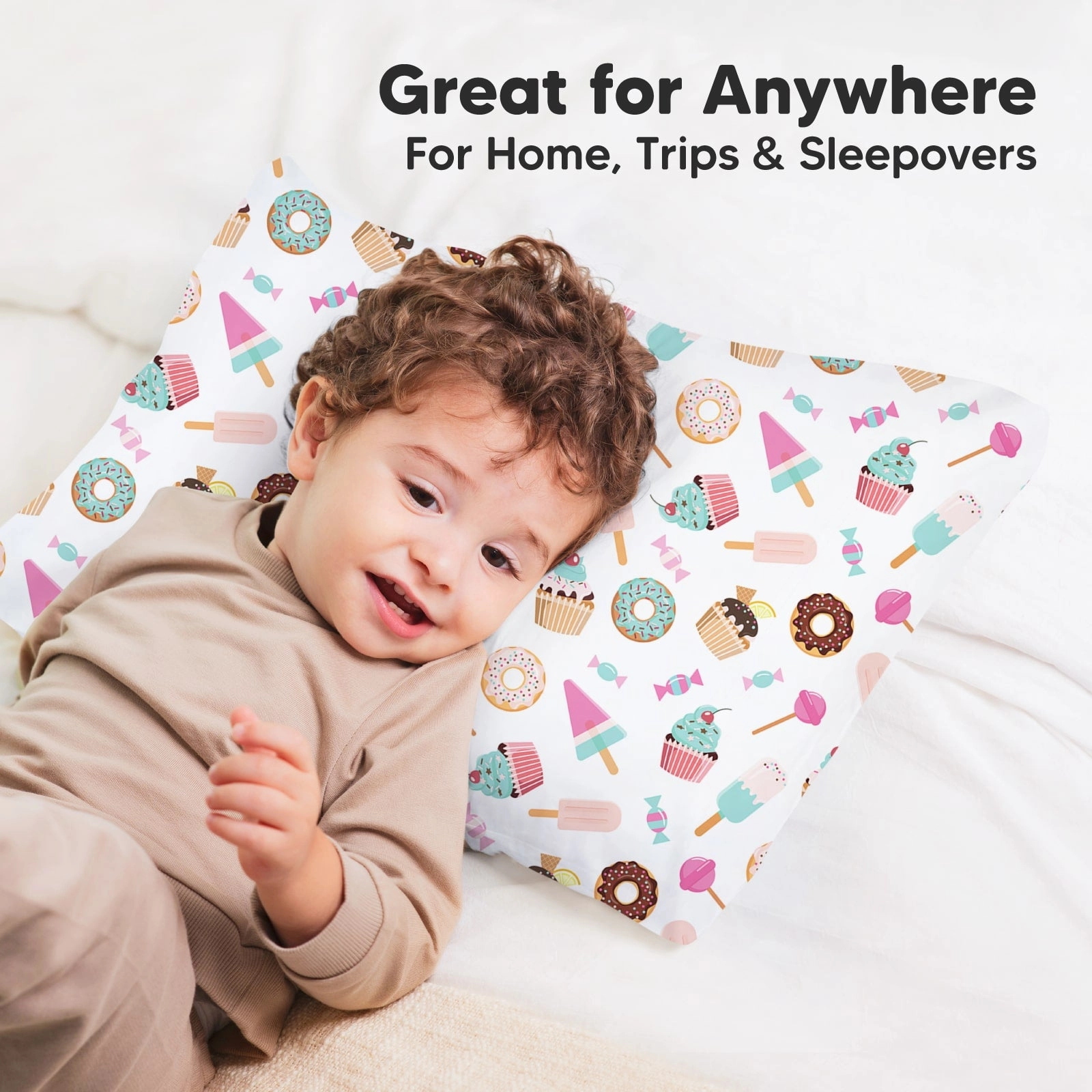 Printed Toddler Pillowcase 13X18" (Sweet Tooth)