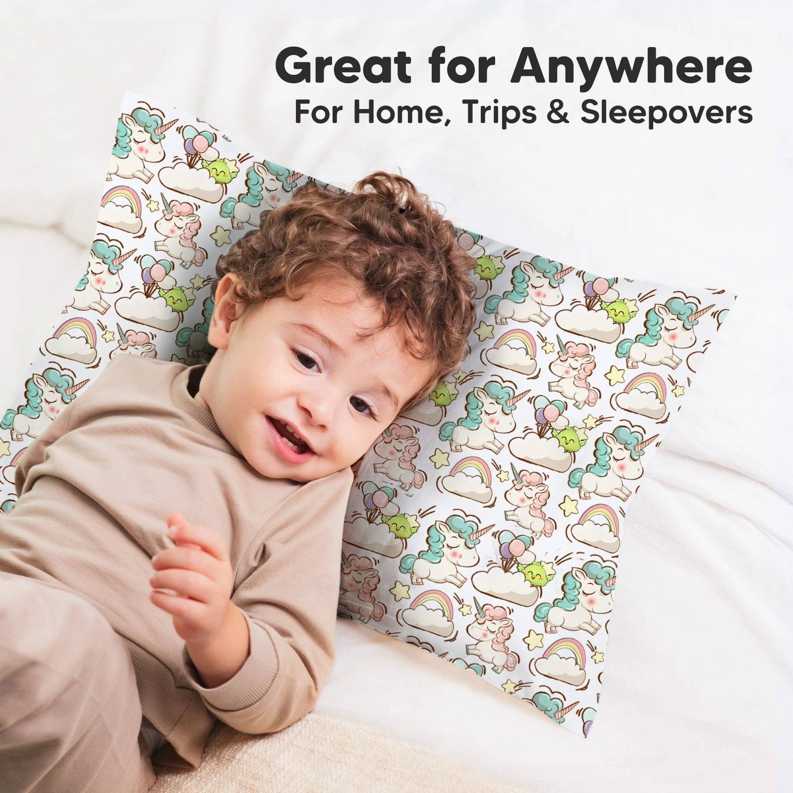Printed Toddler Pillowcase 13X18" (Unicorn Dreams)
