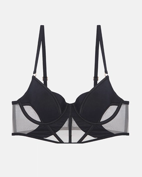 Push Up Mesh Hollow Bra