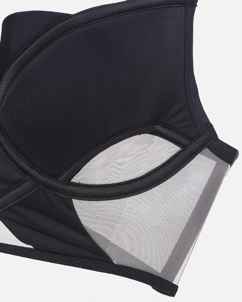 Push Up Mesh Hollow Bra