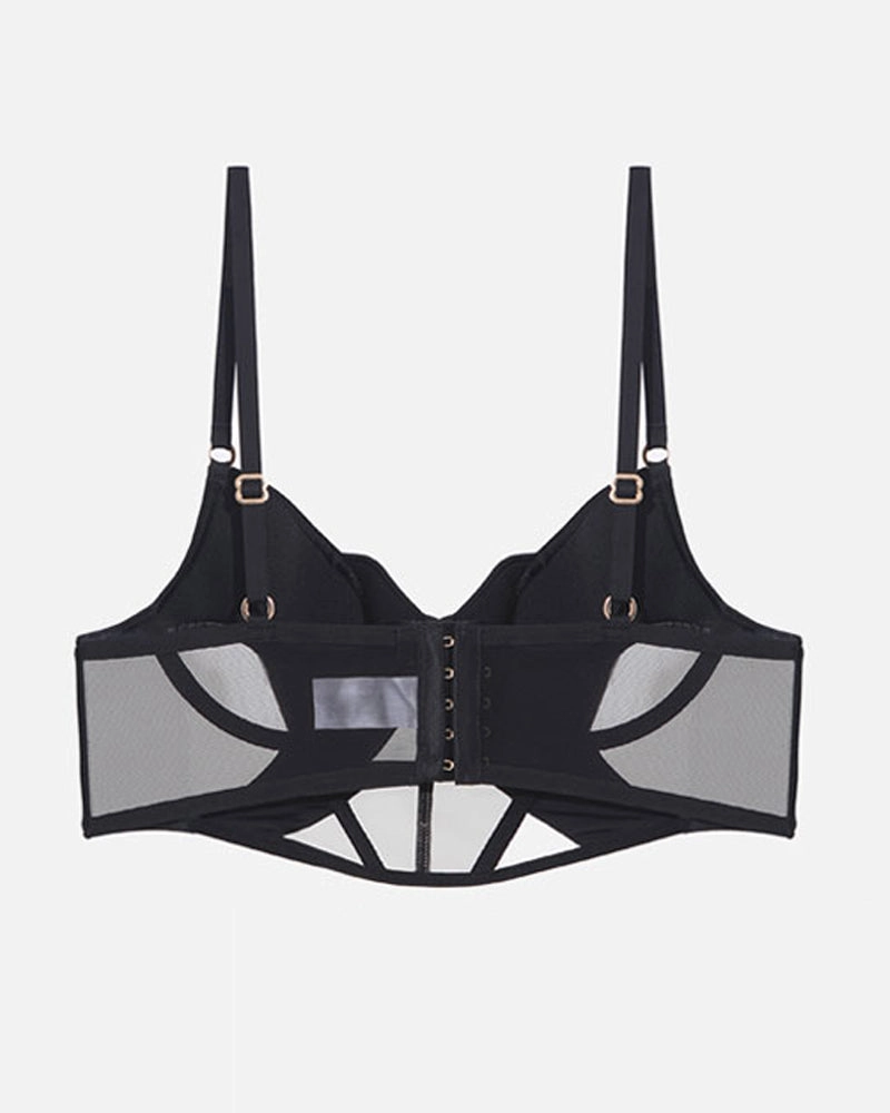 Push Up Mesh Hollow Bra
