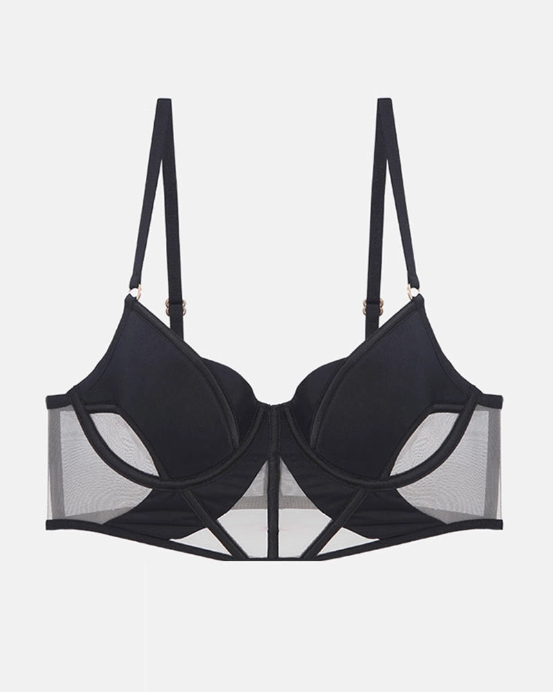 Push Up Mesh Hollow Bra