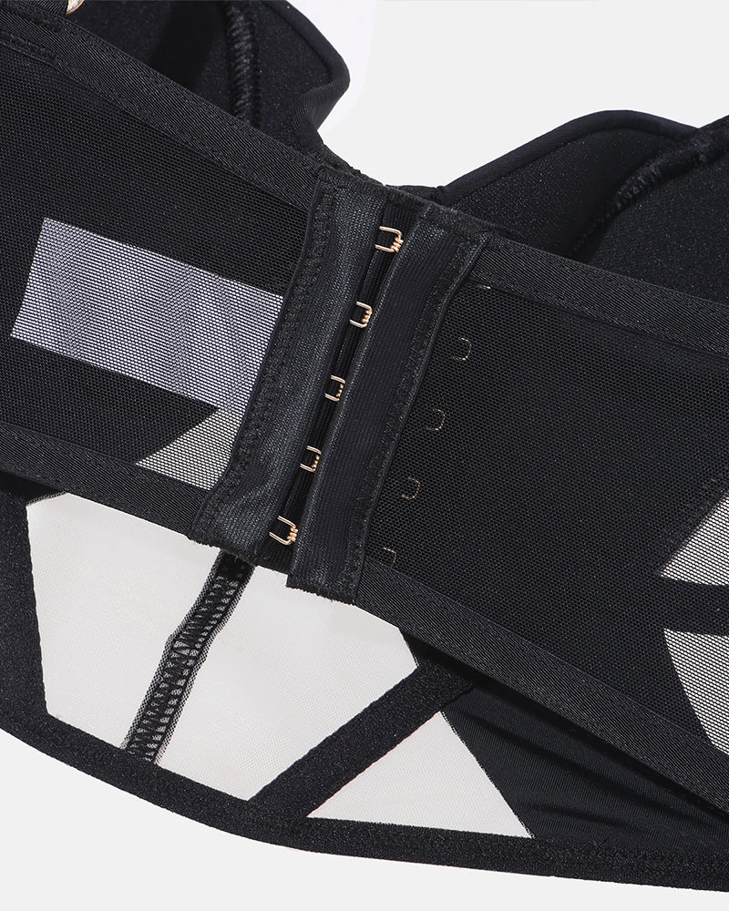 Push Up Mesh Hollow Bra