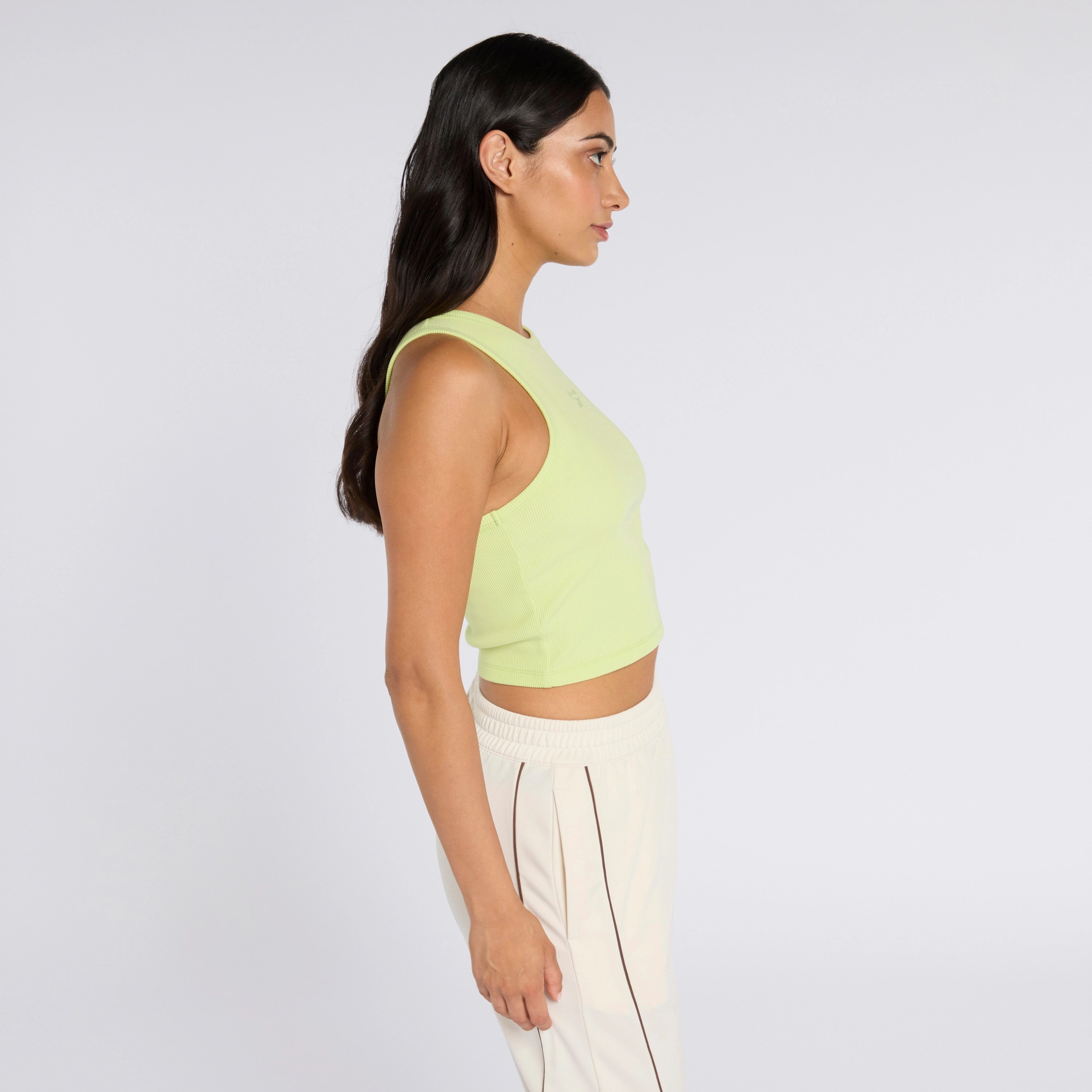 Ribbed Tank Astro Lime
