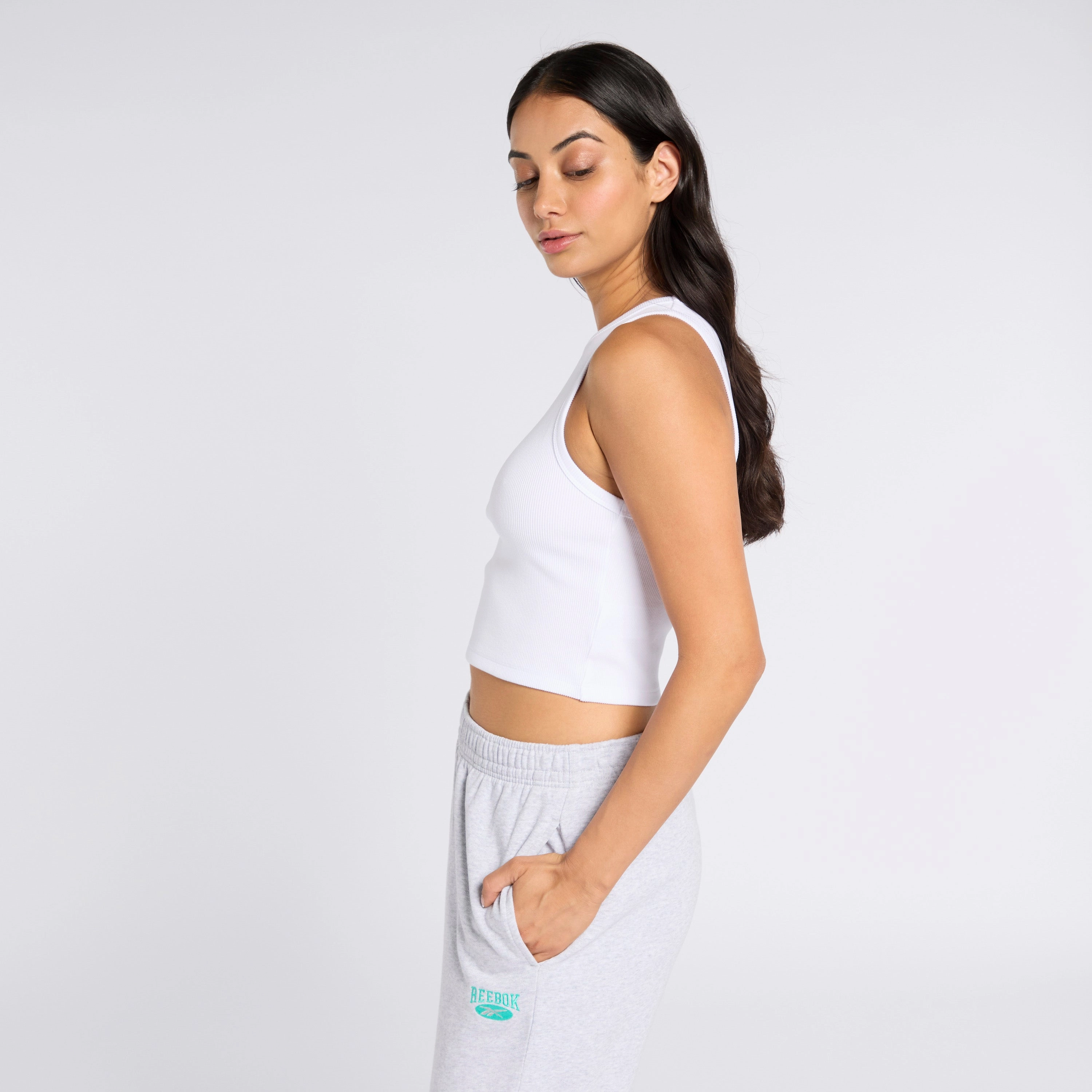 Ribbed Tank Escape Blue