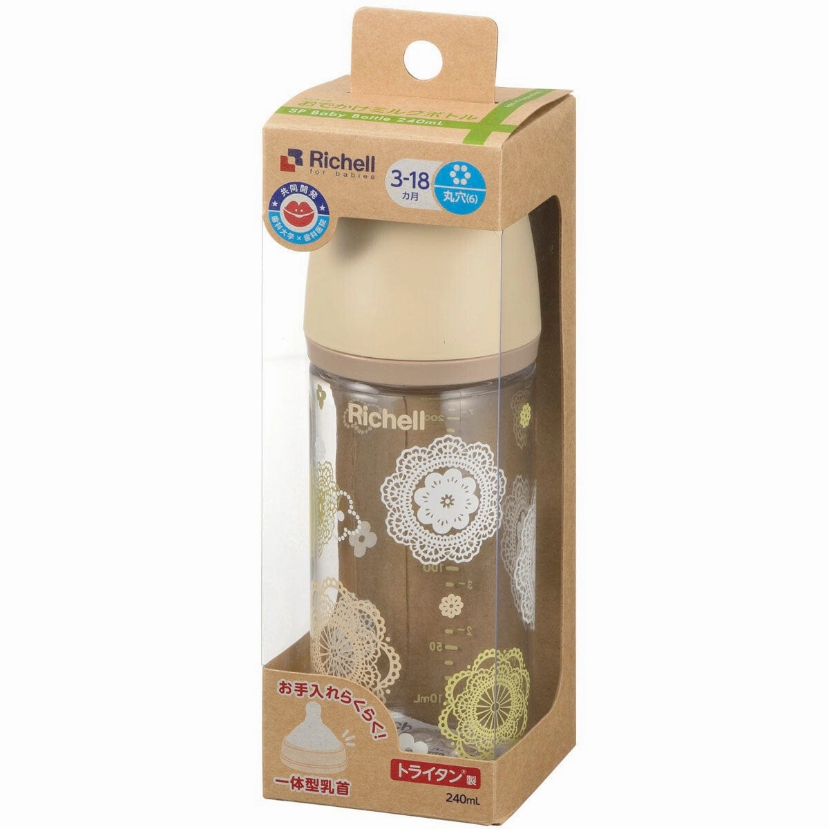 Richell - Outing Clear Baby Milk Bottle