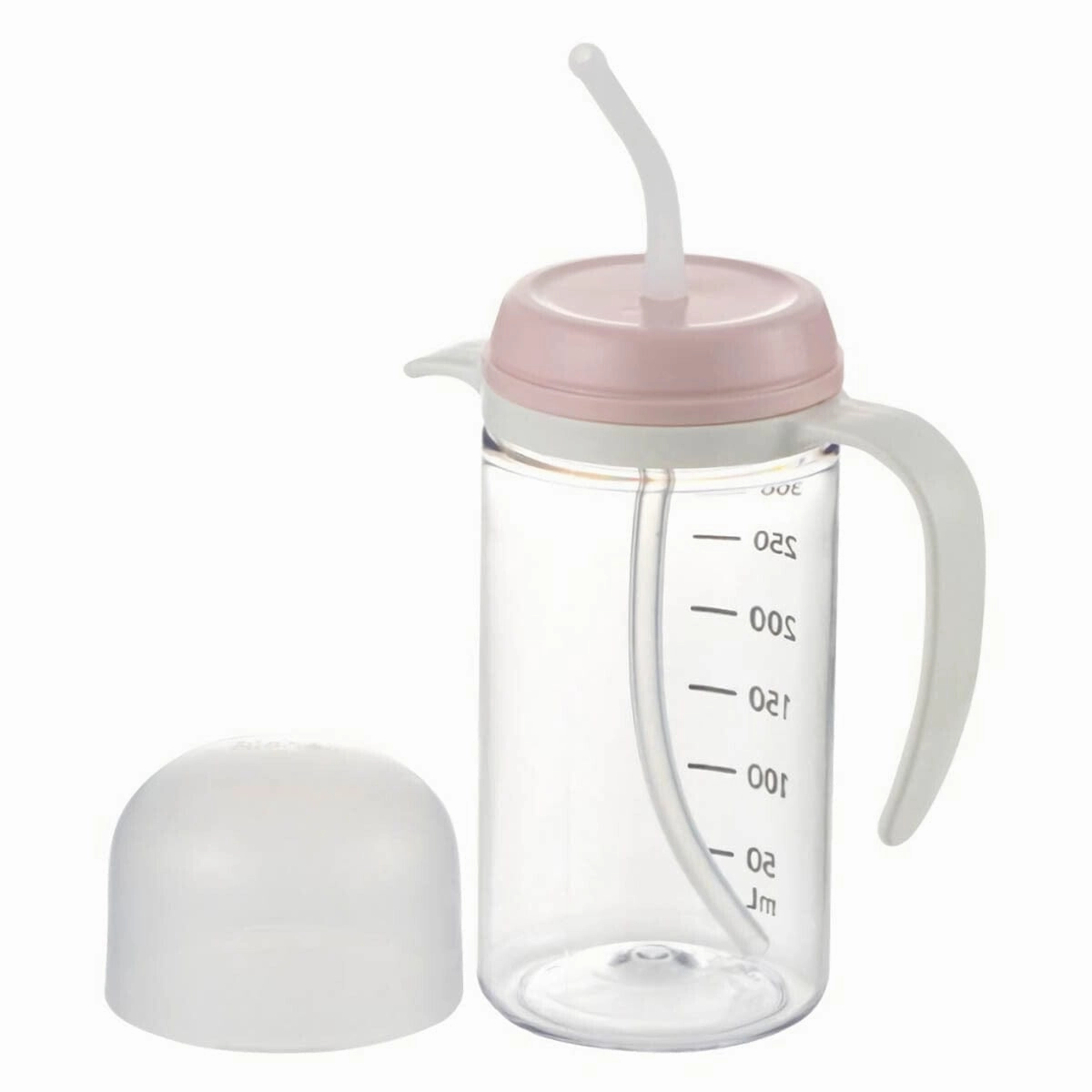 Richell - You Can Use It Easy Handle Clear Drinking Straw Cup