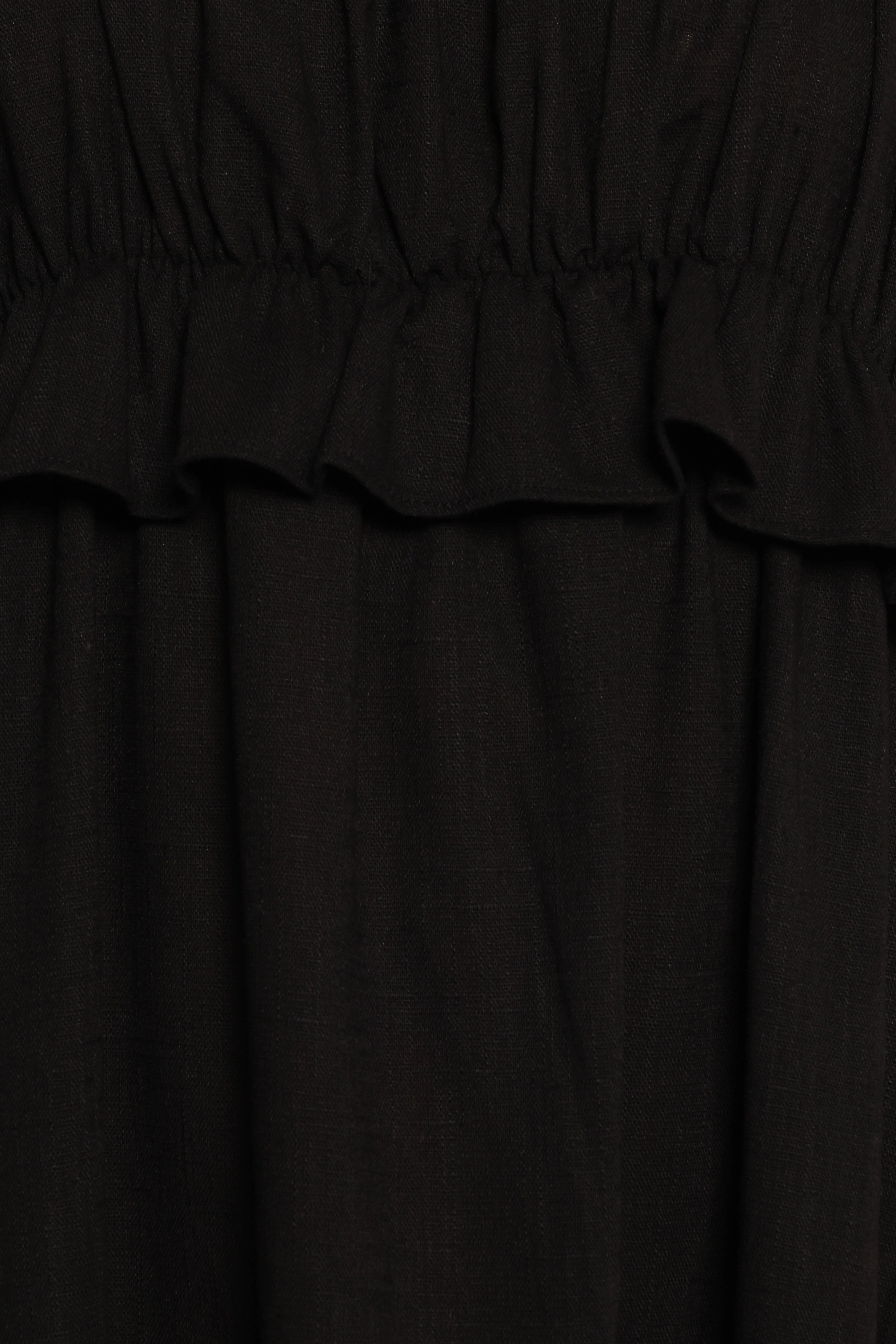 Ross Frill Strap Maxi Dress - Black