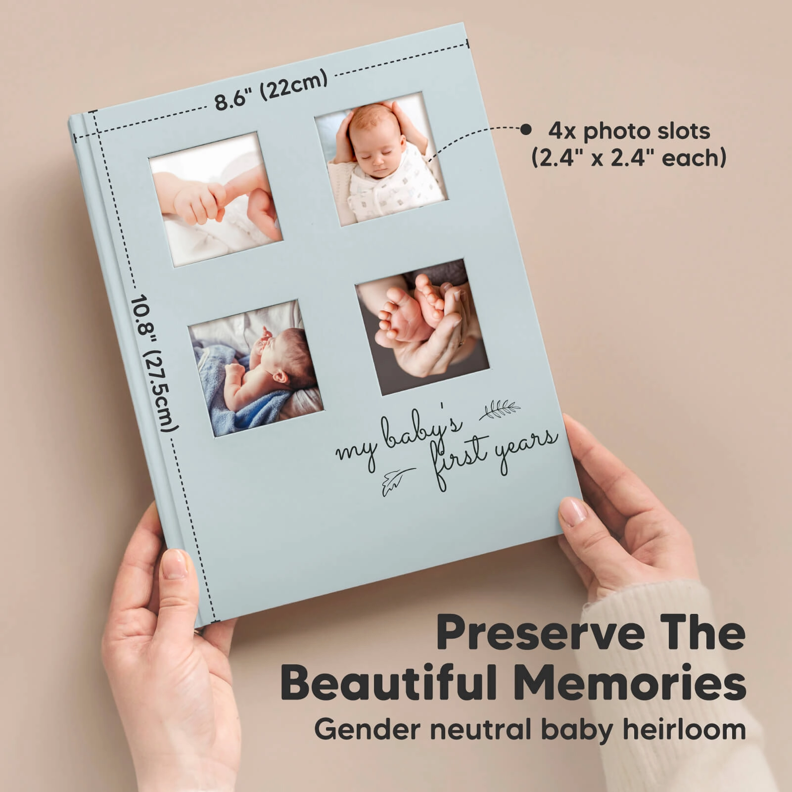 Sketch Baby First Years Memory Book (Sky Blue)