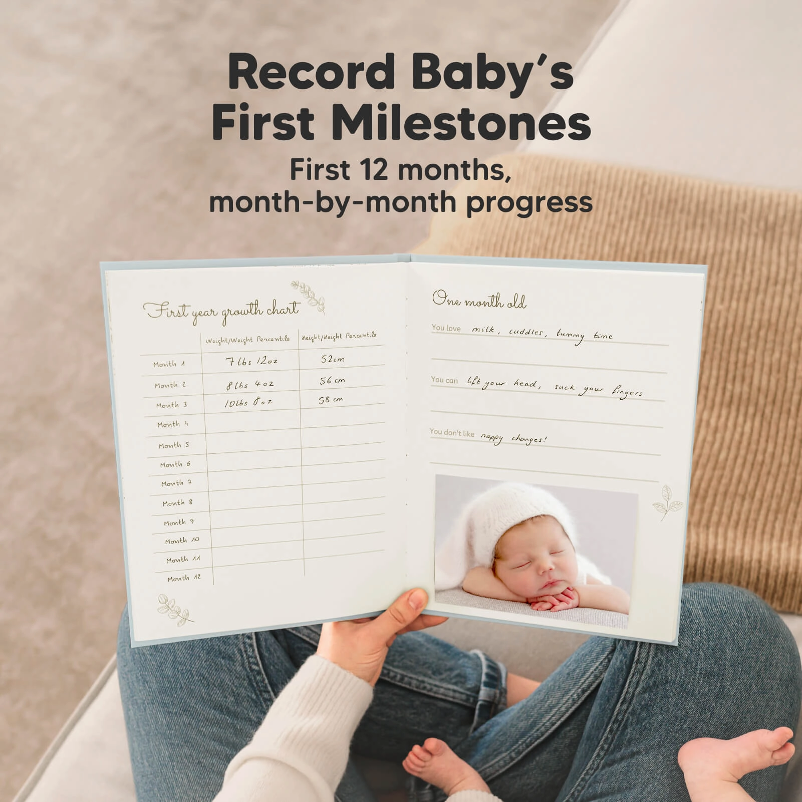 Sketch Baby First Years Memory Book (Sky Blue)