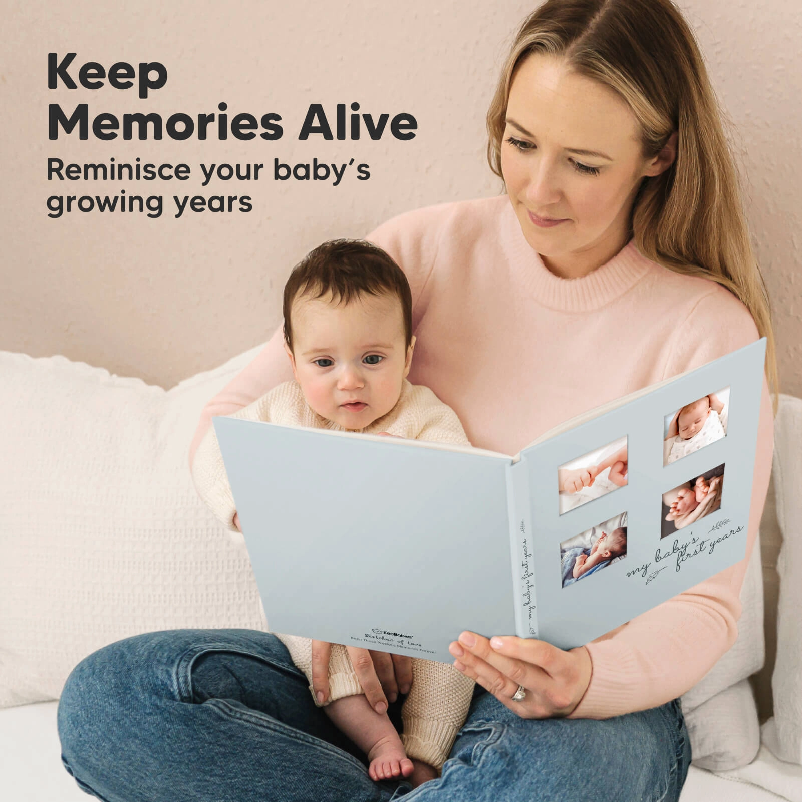 Sketch Baby First Years Memory Book (Sky Blue)