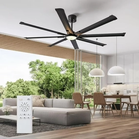 Skeven YM-GYLY001-72 Ceiling Fans 8 Aluminum Blades with Lights- and Remote 72"
