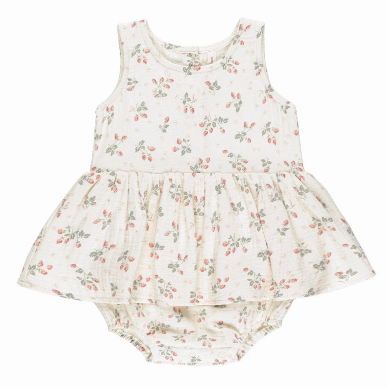 Skirted Tank Romper - Strawberries