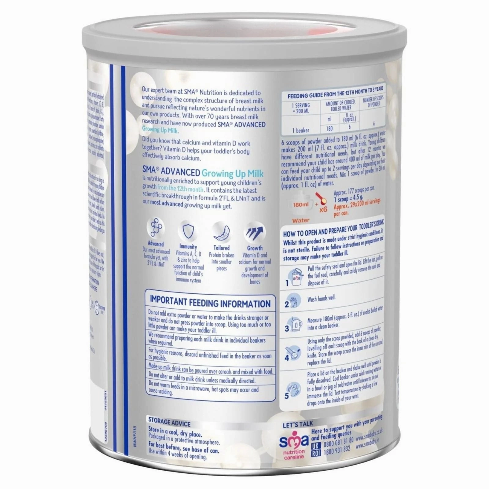 SMA Advanced 3 Toddler Milk Powder 12-36 months 800g