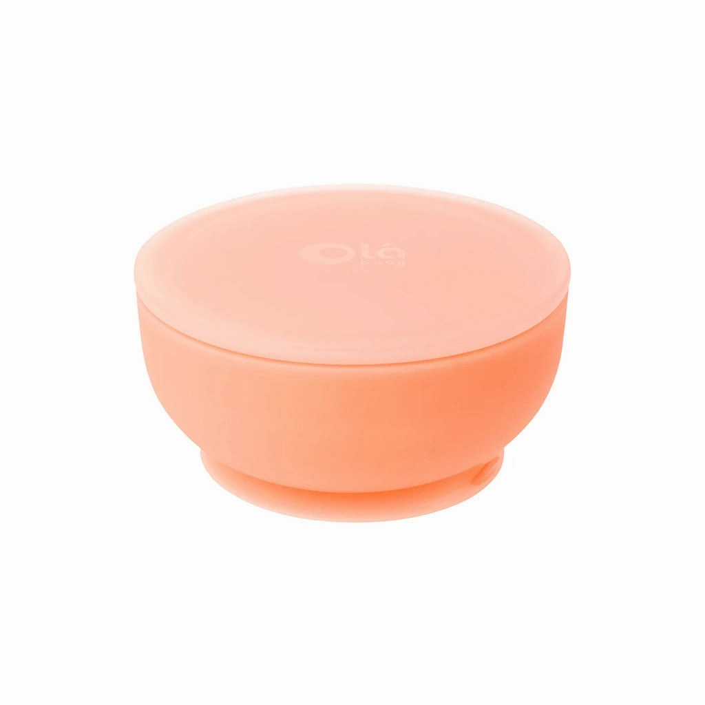 Suction Bowl with Lid VARIOUS COLOURS