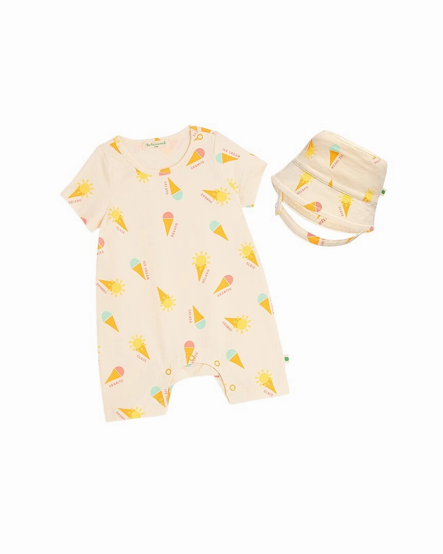 The Bonniemob Shorty Playsuit & Hat Set