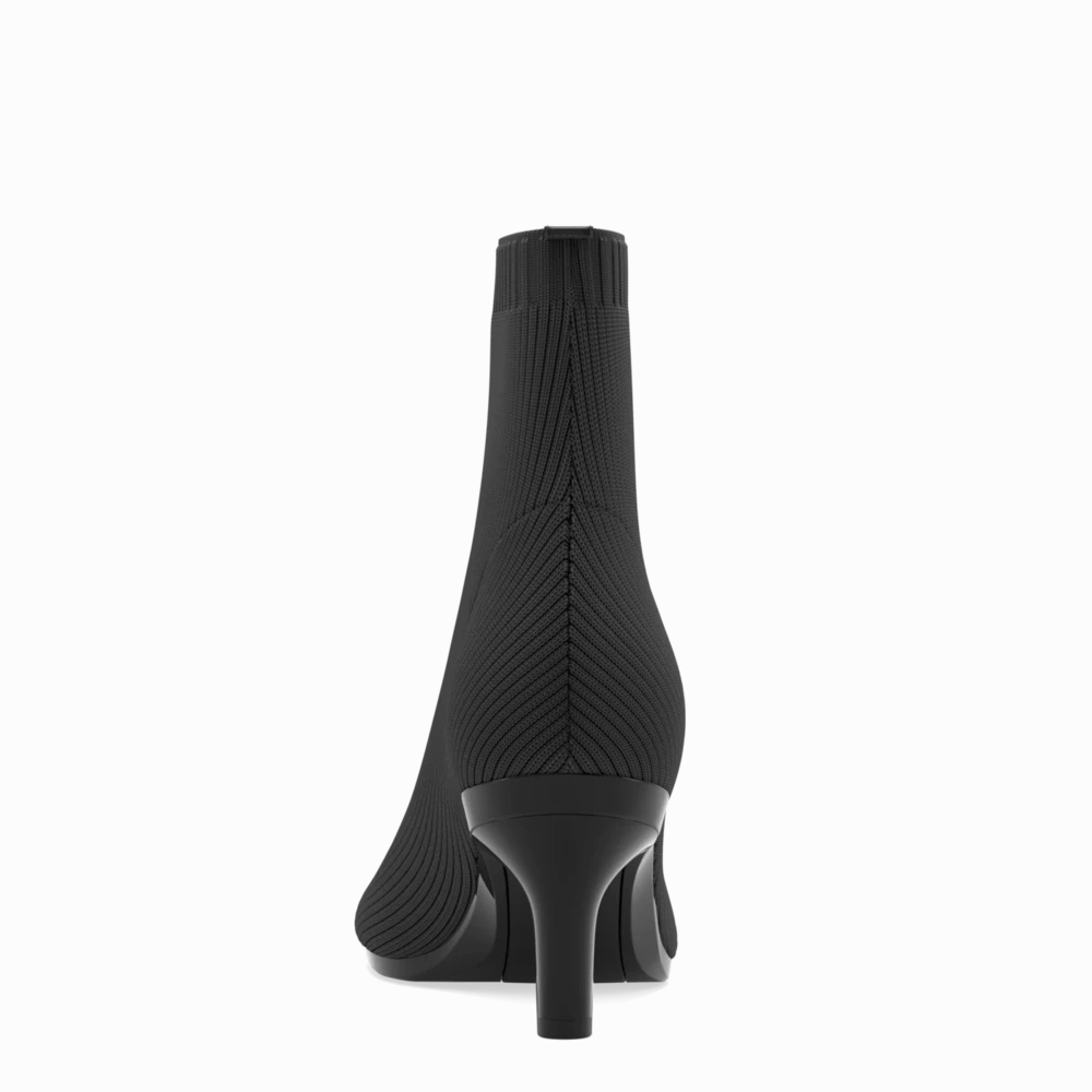 The Josie Bootie - Coal Knit 3 Stiletto - FINAL SALE