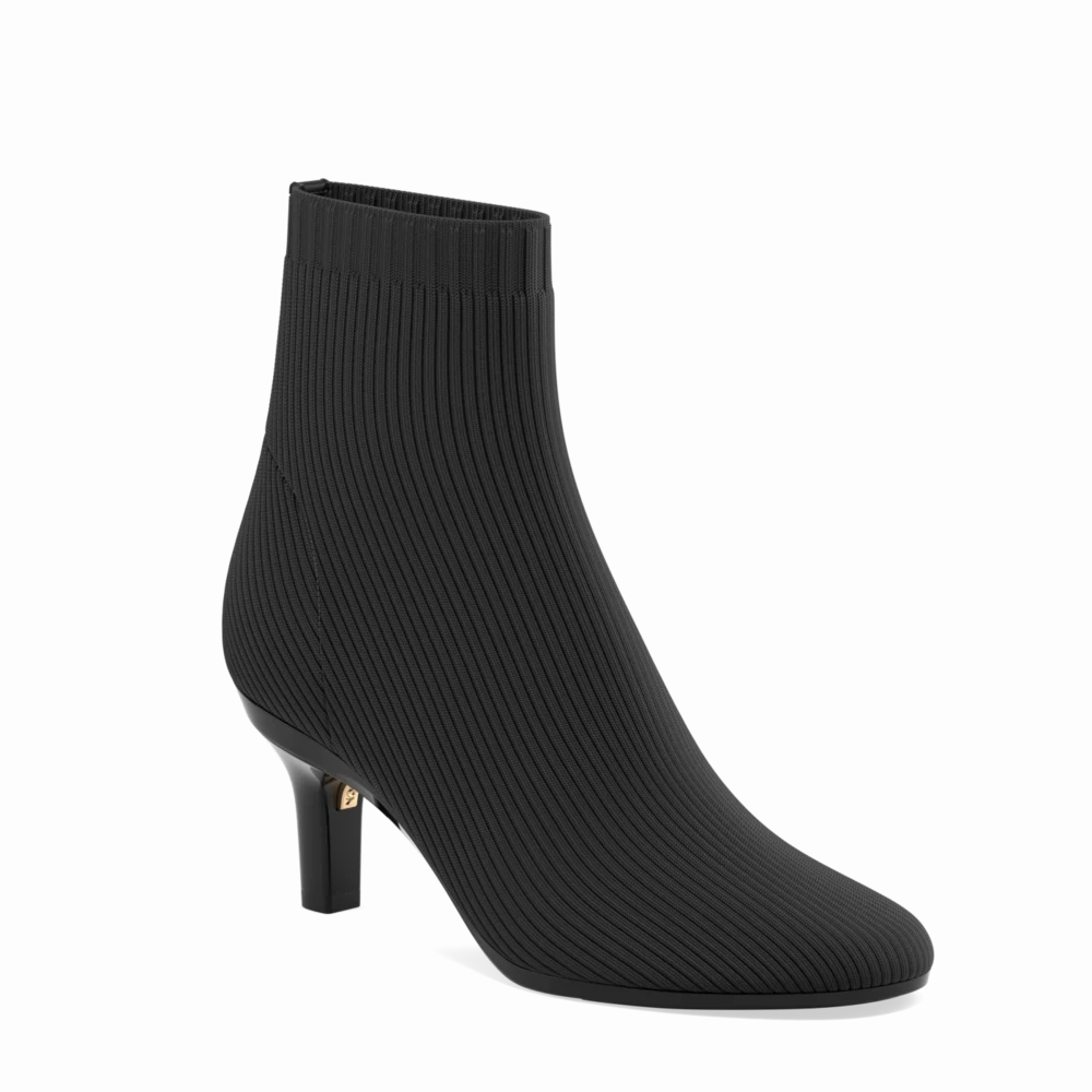 The Josie Bootie - Coal Knit 3 Stiletto - FINAL SALE