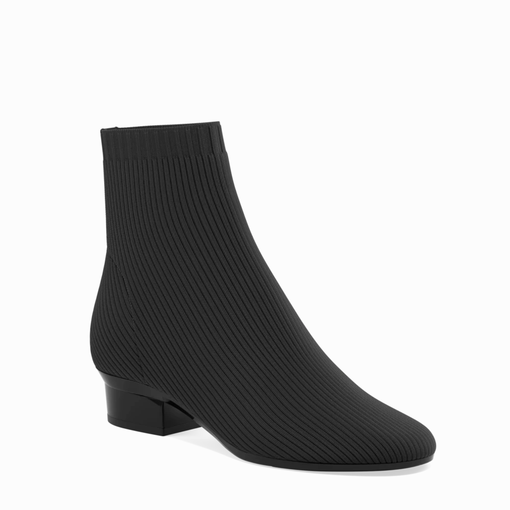 The Josie Bootie - Coal Knit 4 Block - FINAL SALE